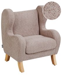 Kids Boucle Armchair Taupe FARUM