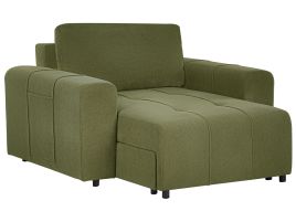 Fabric Chaise Lounge Green INNVIK