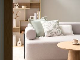 NAVERO Faux Fur Rocking Chair - Taupe