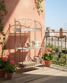 BOFARO Fabric Ottoman Bench - Dark Green