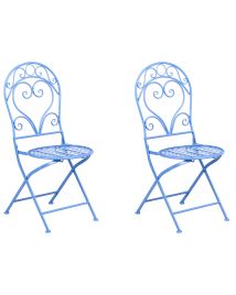 VEYRO Garden Chairs Set of 2 - Blue