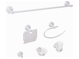 WINTHORPE 6-Piece Bathroom Hardware Set - Silver
