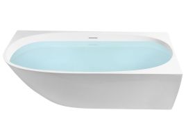 GRUNDON Corner Bath Left Hand - White