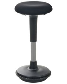 IRONLEIGH Fabric Wobble Stool - Black