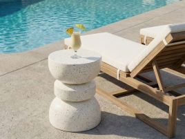 PAGEXI Cotton Decorative Cushions Floral Pattern Set of 2 - Beige