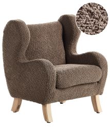 Kids Boucle Armchair Brown FARUM