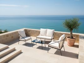 DAHIVO Faux Leather Dining Chairs Set of 2 - Beige