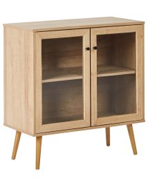 2 Door Sideboard ALBANY 80 cm 40 cm Light Brown