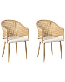 FIRCOMBE Dining Chairs - Set of 2 - Brown