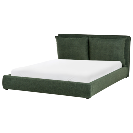BAJONA Kingsize Fabric Bedframe - Dark Green