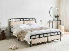 DIPARO Kingsize Metal Bedframe - Black