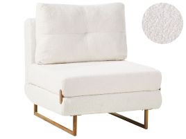 COMDEN Boucle Fabric Chair Sofabed - Off White