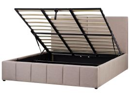 CASTELNAVTE Ottoman Bed Fabric 180 x 200 cm (EU Super King) Taupe