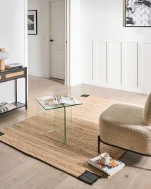 QUEENSBURY Round Side Table - Gold