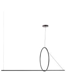 LED Pendant Lamp TAMOR With Dimmer Metal Black