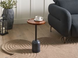 RAVERO Round Side Table - Black