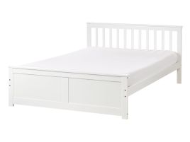 OLEA Bedframe Wood 140 x 200cm EU Double Bed White