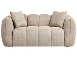 BURNHAMERE Fabric 2 Seater Sofa - Black