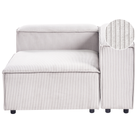 TROMSO Corduroy Left Hand Corner Seat - Off White