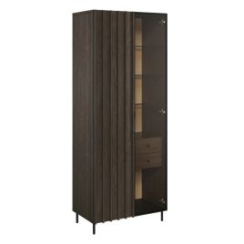 Nixie Vector Tall Display Cabinet - Portland Ash