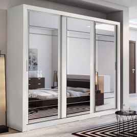 Artimas II Sliding Door Wardrobe 250cm - White Matt
