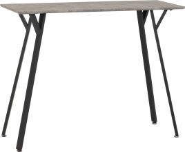 Quebec Bar Table - Concrete Effect Black