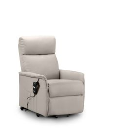 Helena Rise & Recline Armchair - Pebble Faux