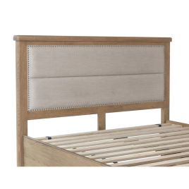 Norfolk Super Kingsize Fabric Headboard - Smoke Oak