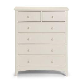 CAMDEN Cream Chest of Drawers - Medium-sized, 6 Drawers