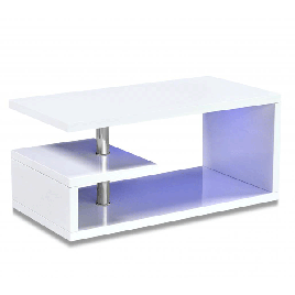 Axminster White High Gloss Coffee Table with LED