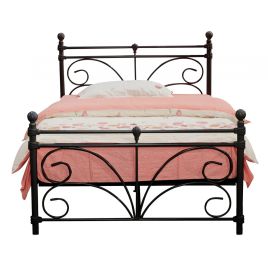 Baylor Metal Single Bed Frame - Black