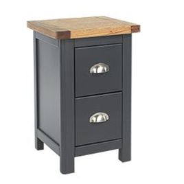 Dunkeld 2 Drawer Petite Bedside Cabinet - Oak