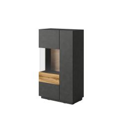Salamandar 42 Display Cabinet Left Side Wotan Oak - Matera