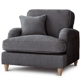 Armchair - COCOON Fabric - Charcoal