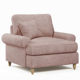 Armchair - LUXE Fabric - Light Pink