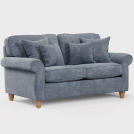 2 Seater Sofa - COASTAL Fabric - Steel