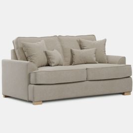 2 Seater Sofa - HERITAGE Fabric - Light Beige