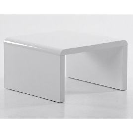 Selkirk Cutler High Gloss White Lamp Table - Square