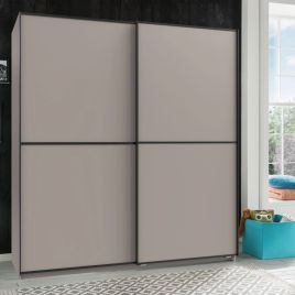 URBAN 2 Door Sliding Wardrobe Grey - 135cm