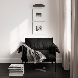 WARDEN Weave Armchair - Onyx