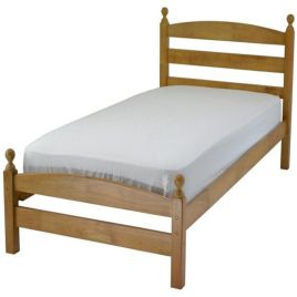 Moderna Classic Single Wooden Bed Frame - Single 3ft - Antique Pine