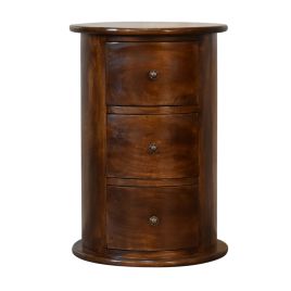 CEFALU Brown Chest of Drawers - Small-sized, 3 Drawers
