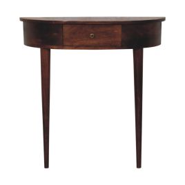 Console Table - GENEVA Console with 1 Drawer Chestnut 80cm