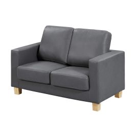 2 Seater Sofa - DORSET Leather Sofa - Grey