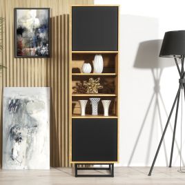 CINQUE Display Cabinet 175cm - Black