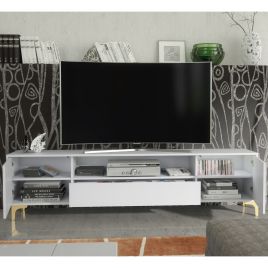 PERUGIA Crest Gold 200cm - White