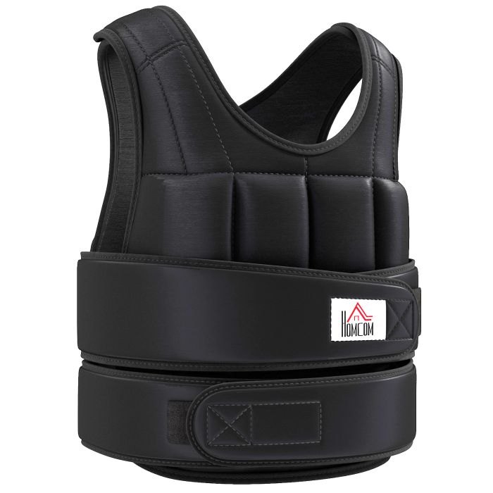 10kg Metal Sand Weight Adjustable Unisex Trainer Vest Black/Red