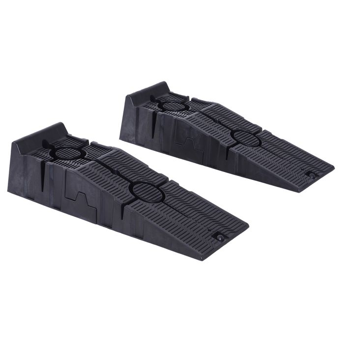 1 Pair Heavy Duty 5 Ton Plastic Garage Workshop Car Service Ramps Lifting Automotive Vehicle Portable Low Clearance
