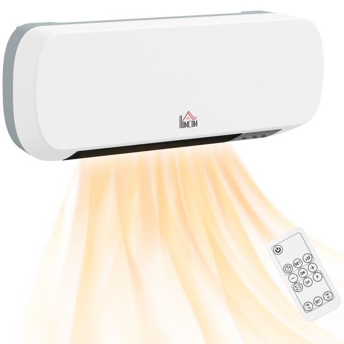 Scott 2000W On-Wall Heater with Adjustable Temperature Control - White
