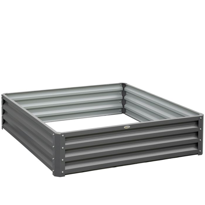 432L Raised Garden Bed Box for Vegetables Flowers Herbs - Light Grey